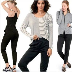 CAbi Women's Pivot Jogger Pull On Pants Pockets in Black